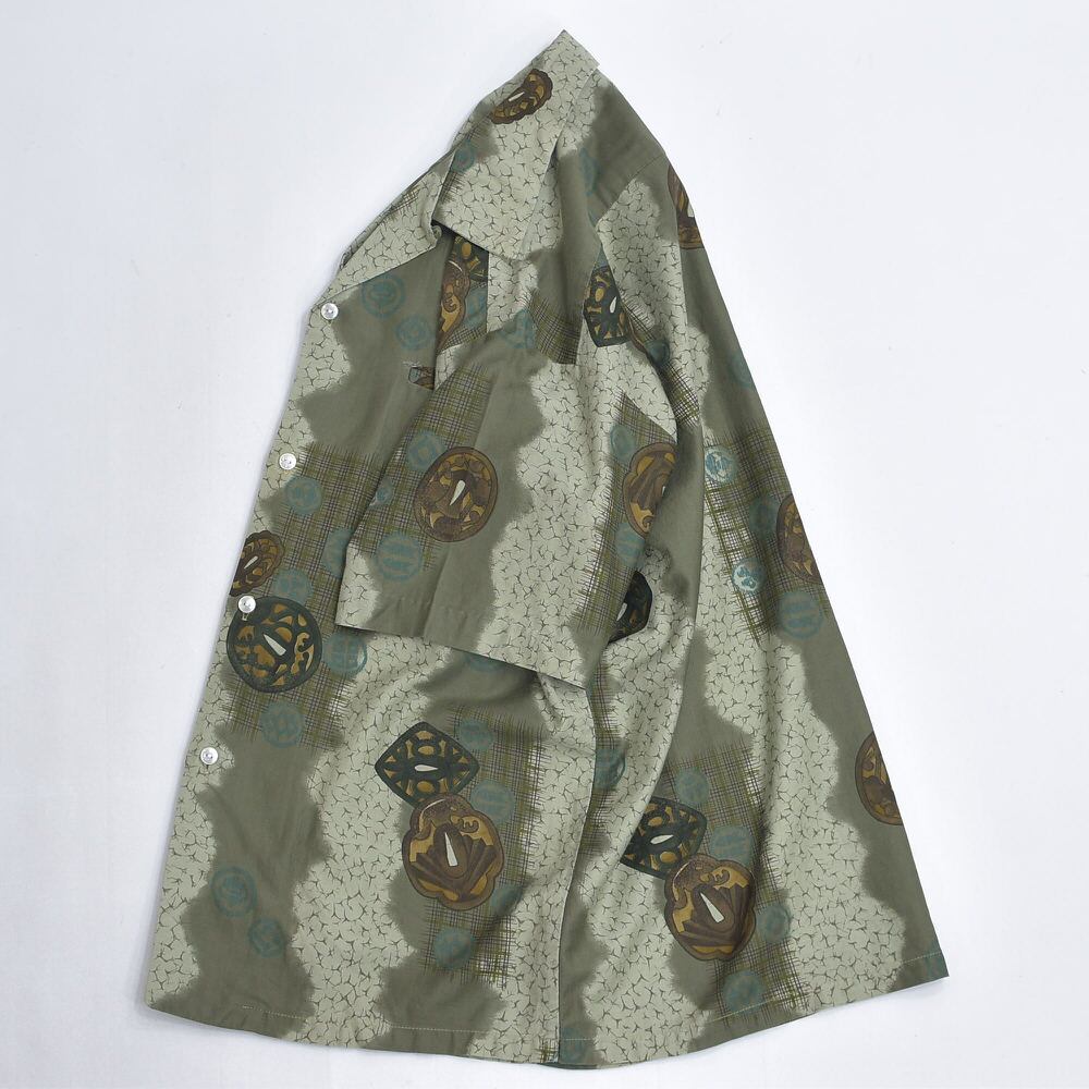 60s～ Tropicana 和柄 デザイン 総柄 アロハシャツ オープカラー 開襟