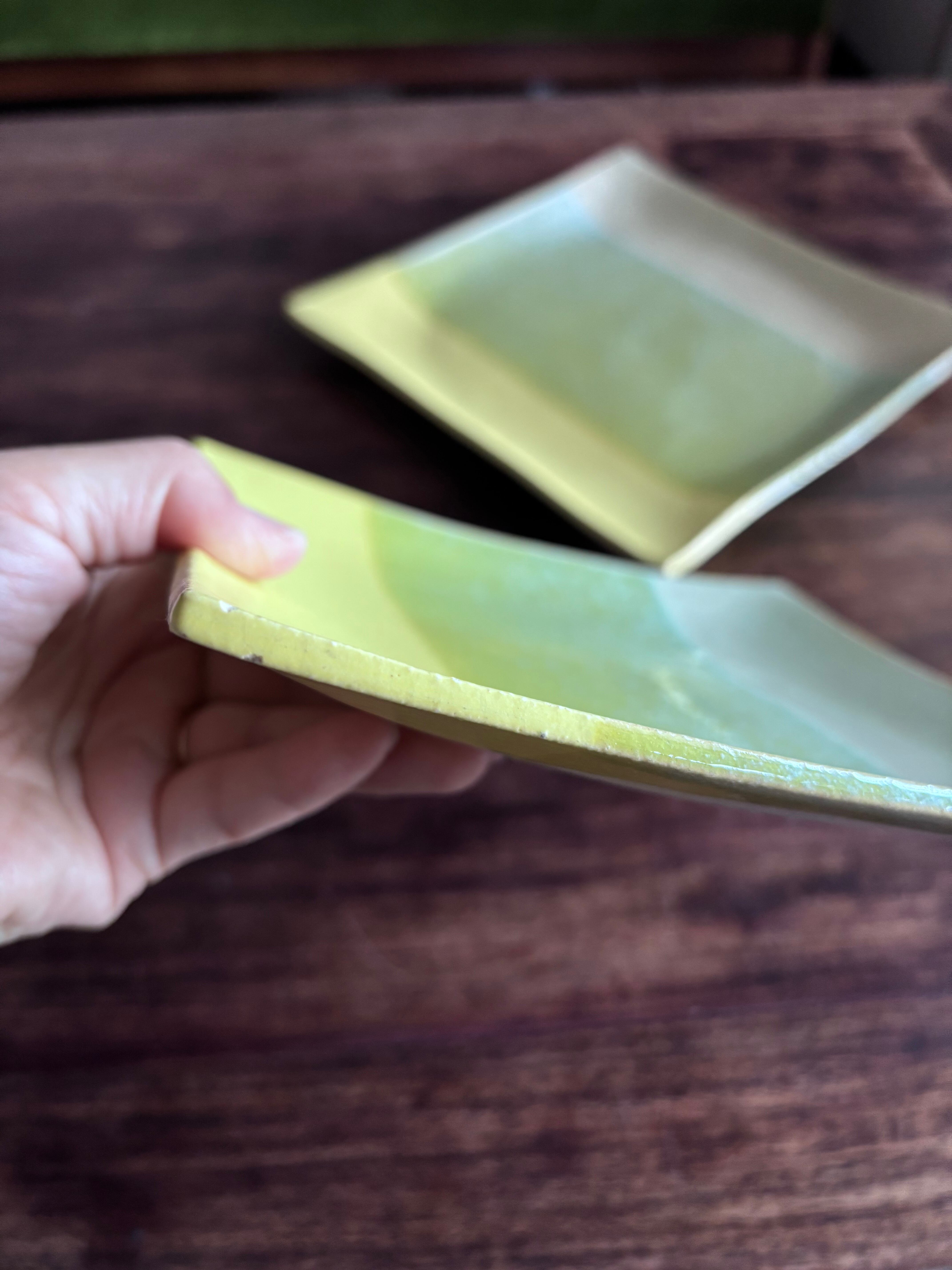 おやつプレート大小2枚セット　pur-4