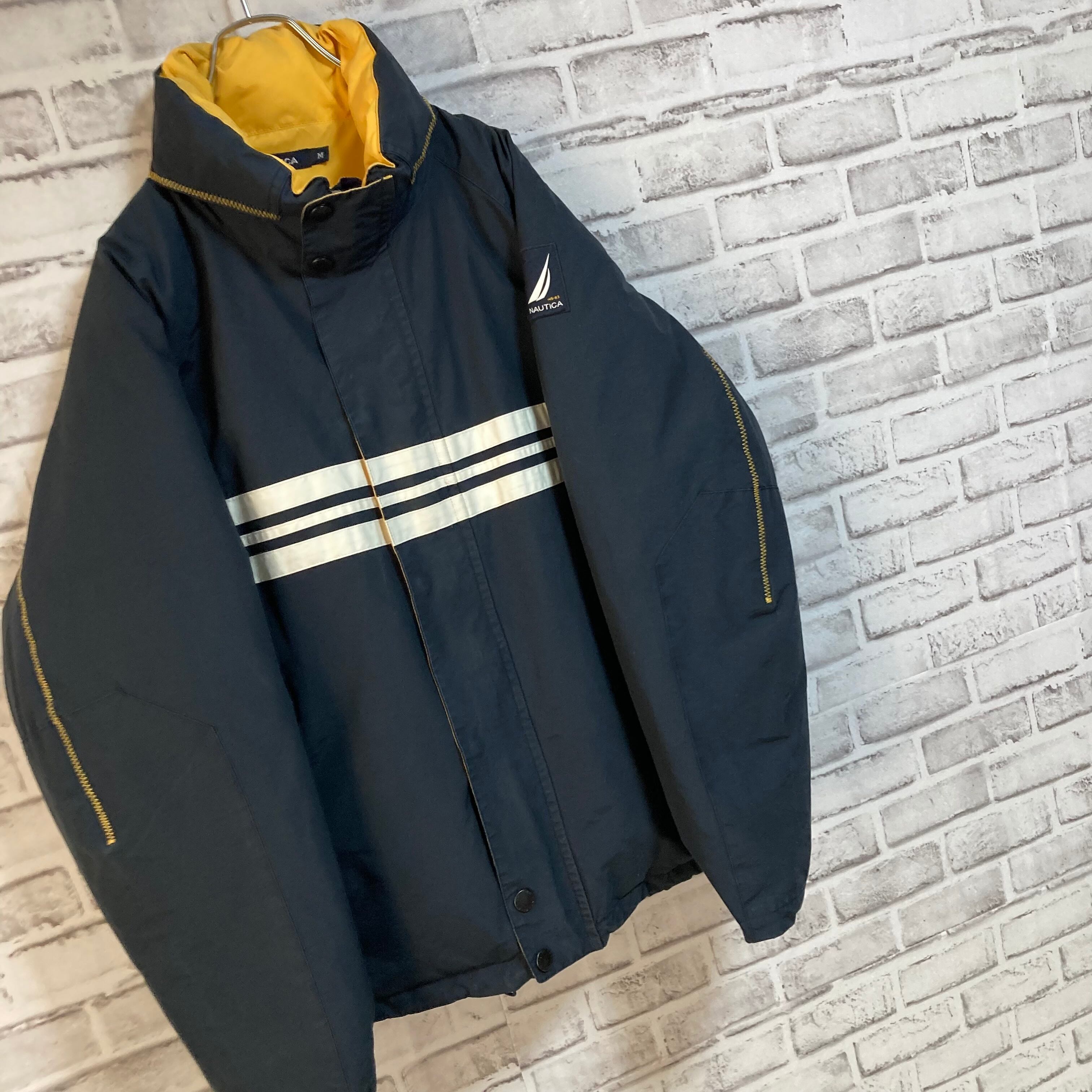 NAUTICA】 Down Jacket L相当 ノーティカ 切替 ダウンジャケット 袖