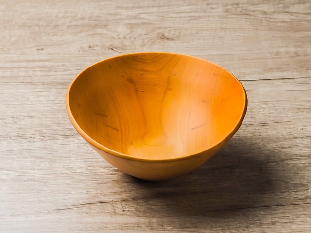 山桜 ウッドボウル17cm no.2（サラダボウル）／Canaria Wood Works