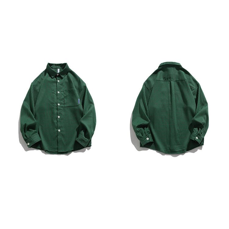 ★RETRO HOUNDSTOOTH SHIRT　　　07178