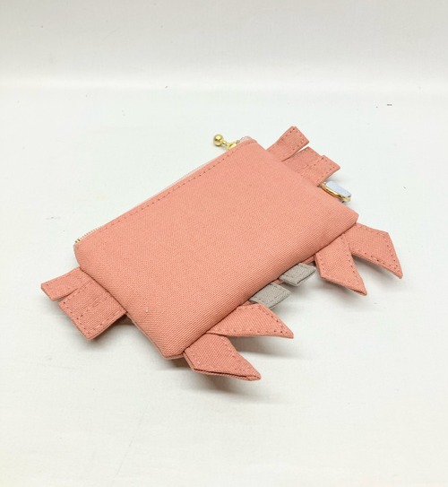 パスケース　ミニポーチ　 カニ｜とりさん工房ーかわいいハンドメイドポーチ