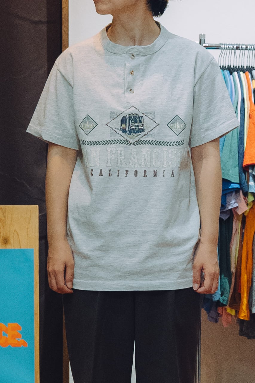 COTTON DELUXE 90s シングルステッチ ヘンリーネックTシャツ | RE:CHOICE.