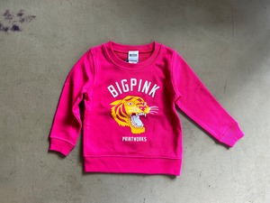 BIG PINK Tiger sweat kids 【ピンク】