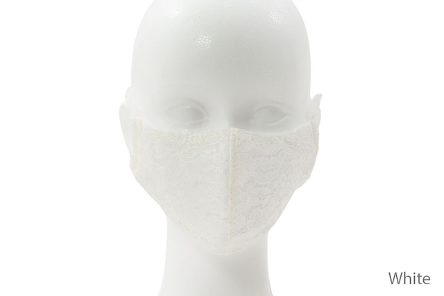 A/W リバーレースマスク(フィルタポケット付き&メッシュ) ZES2492 (リッチ 小花柄) [Color：2色] - 日本製