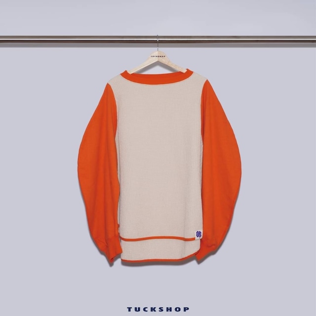 WAFFLE PULLOVER（ORANGE）