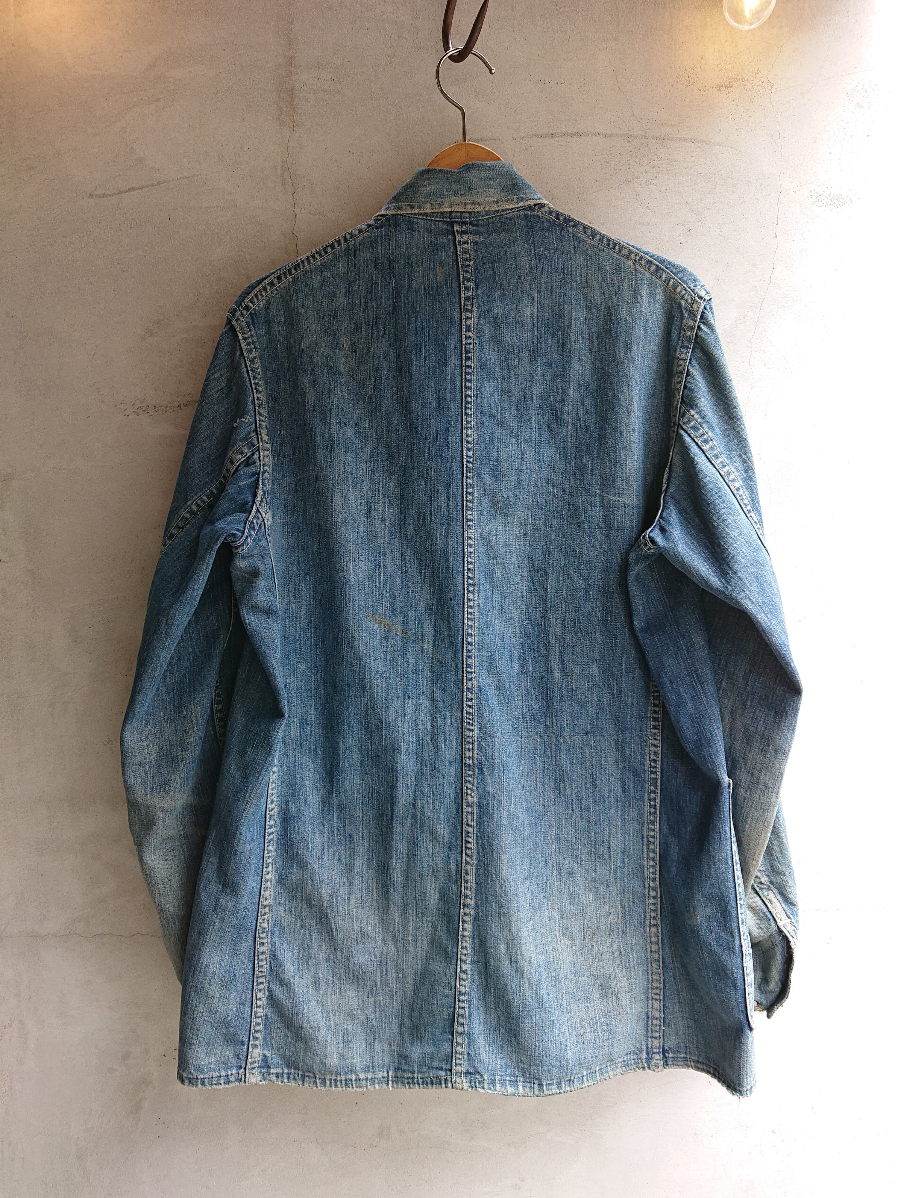 1940s HEAD LIGHT DENIM CHORE JACKET | BOW & ARROW WEB STORE