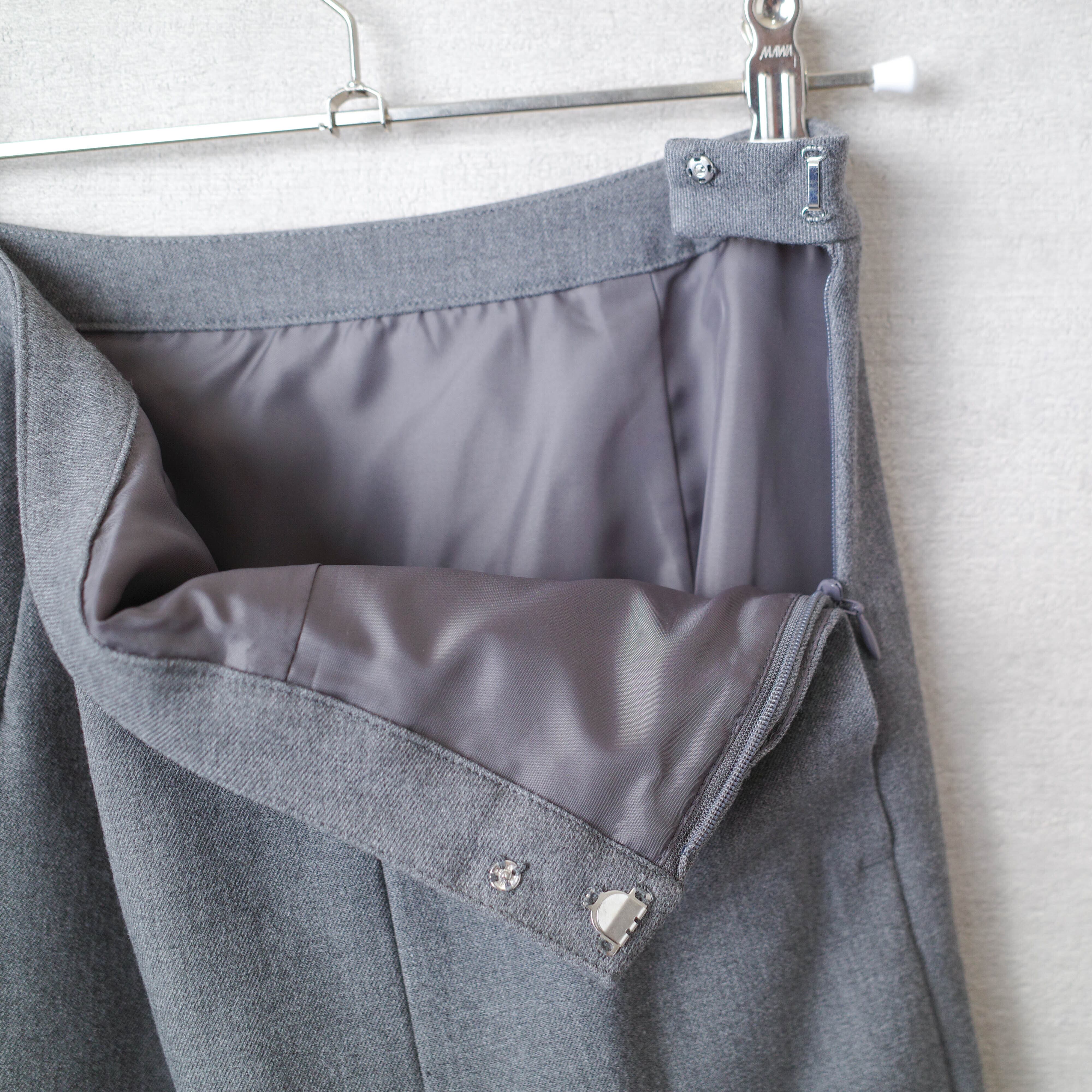 [NEW] RIM･ARK	SLIT SKIRT GRAY 460BAL31-0230