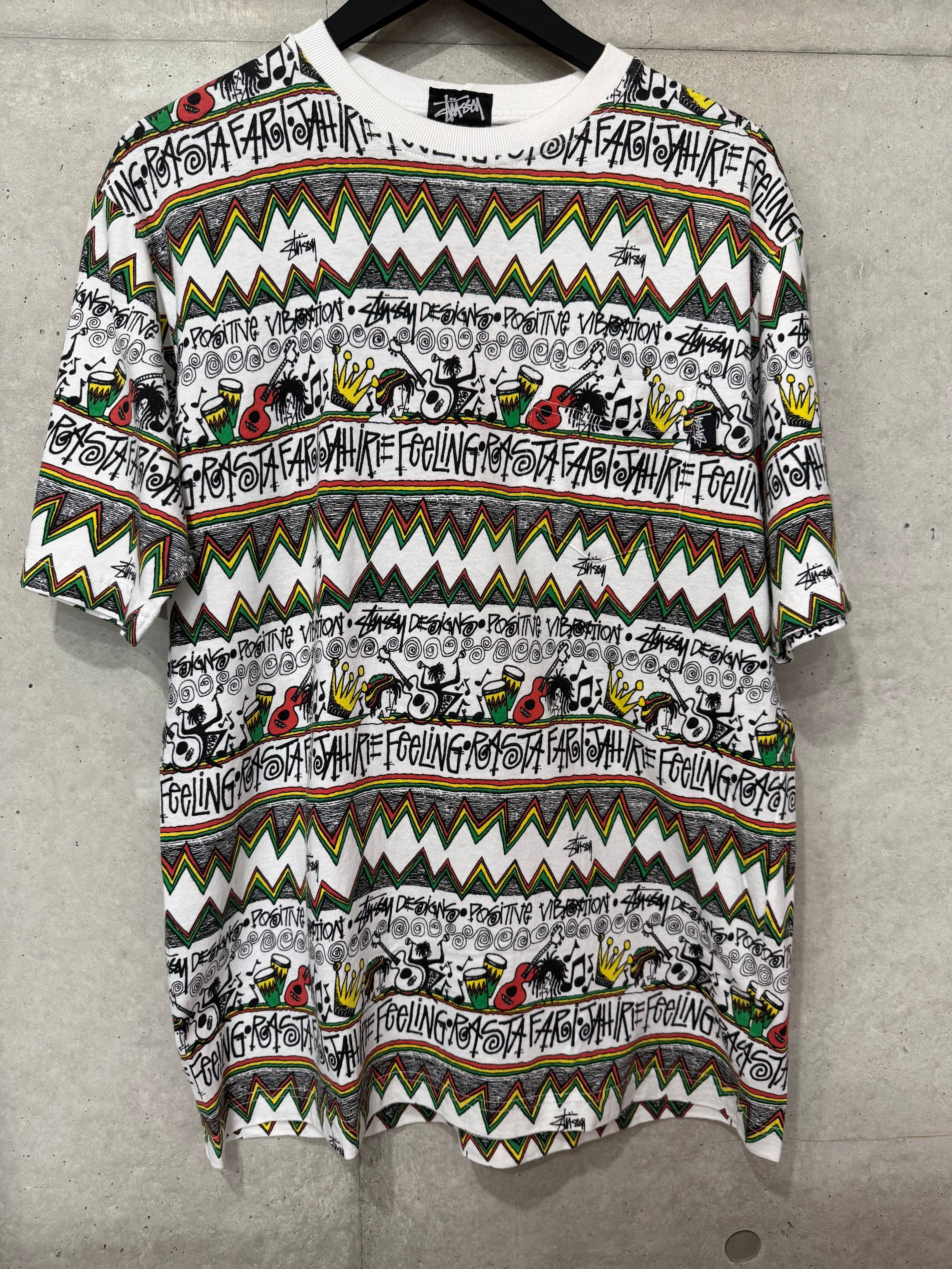 90s OLD STUSSY アニマルプリント 半袖Tシャツ M T-shirt | 404VINTAGE