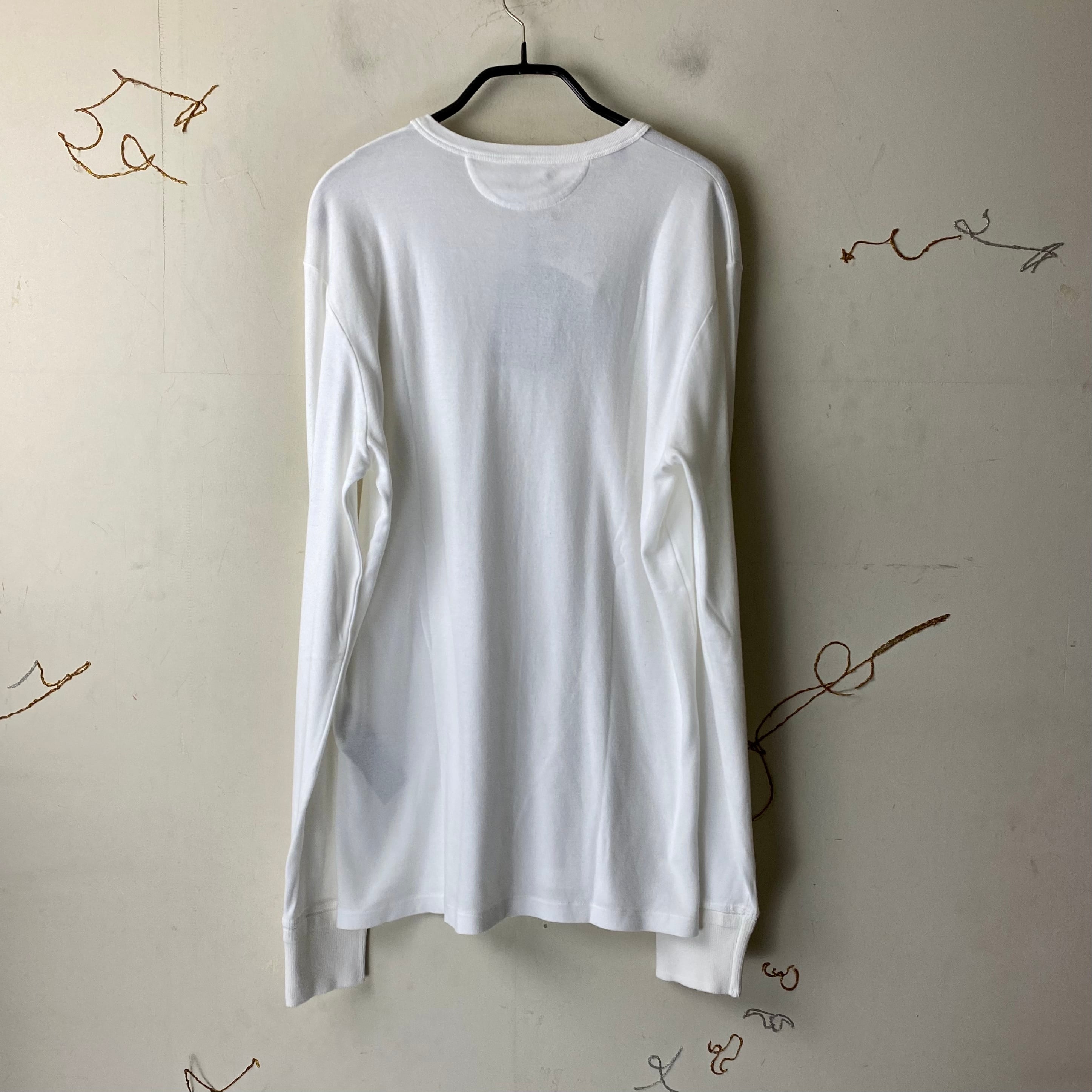 TOM FORD henry neck long sleeves white tee | NOIR ONLINE