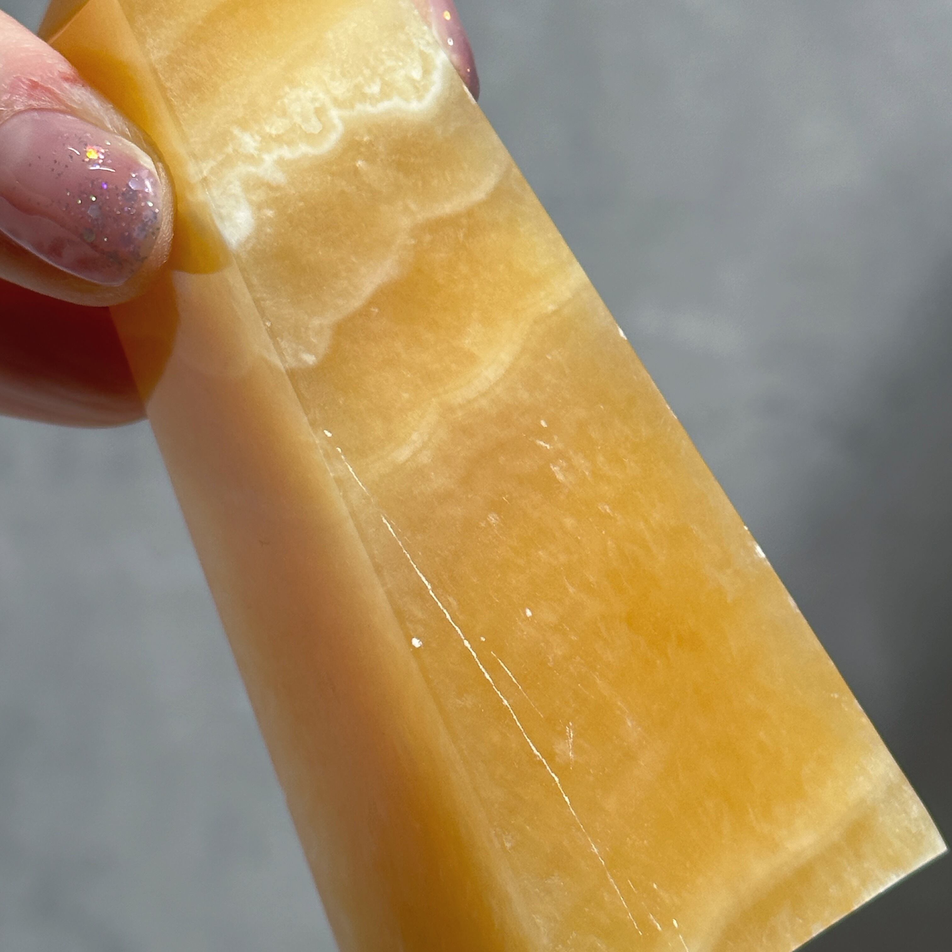 オレンジカルサイト タワー型42◇ Orange Calcite ◇天然石・鉱物