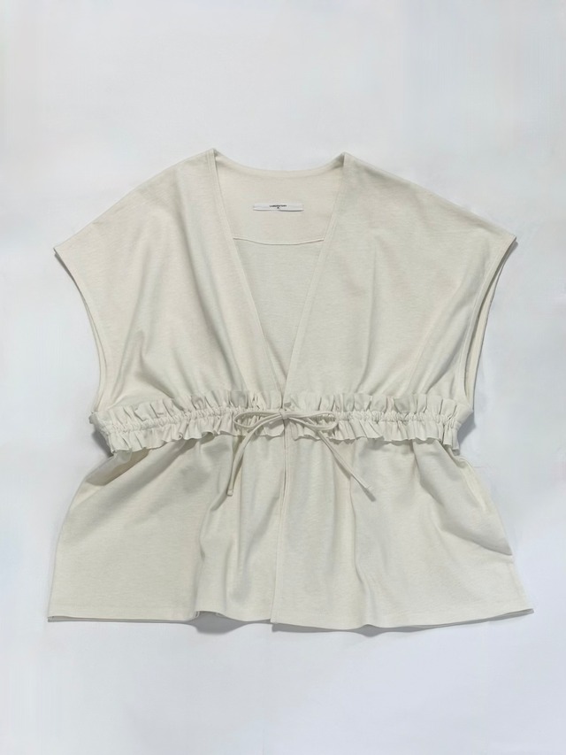 Labo ratory・REMAKE STRING FRILL PULL OVER・MILK