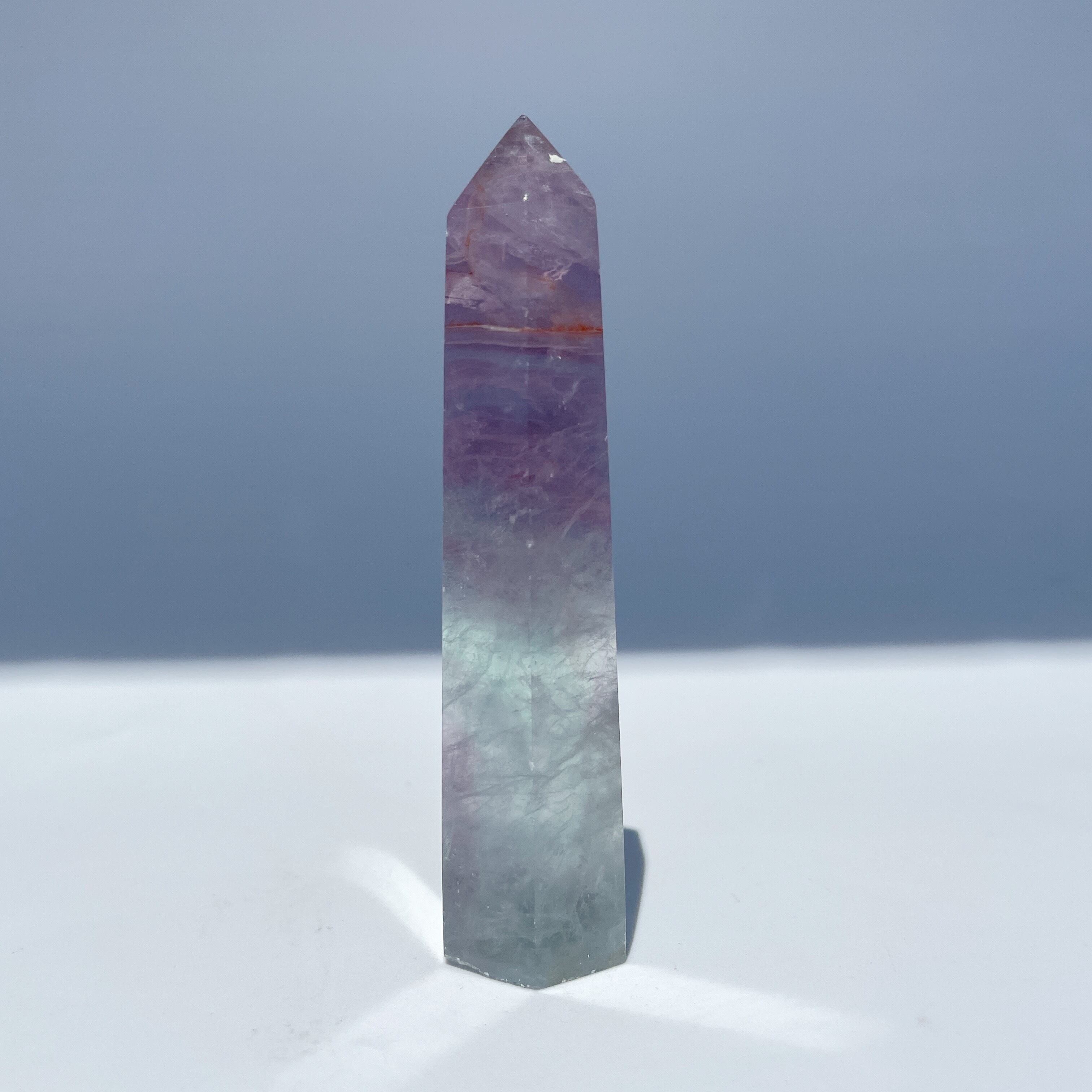 バイカラーフローライト タワー型93◇Fluorite◇天然石・鉱物