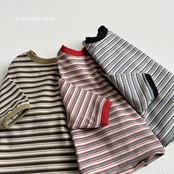 【取寄/韓国直送】VIVID-I マルチバイカラーボーダーTシャツ|秋服|韓国子供服|26/AT
