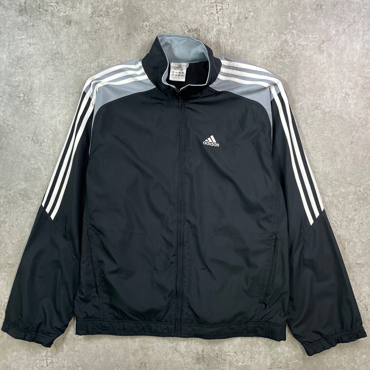 00年代 adidas アディダス ナイロンジャケット パフォーマンスロゴ 