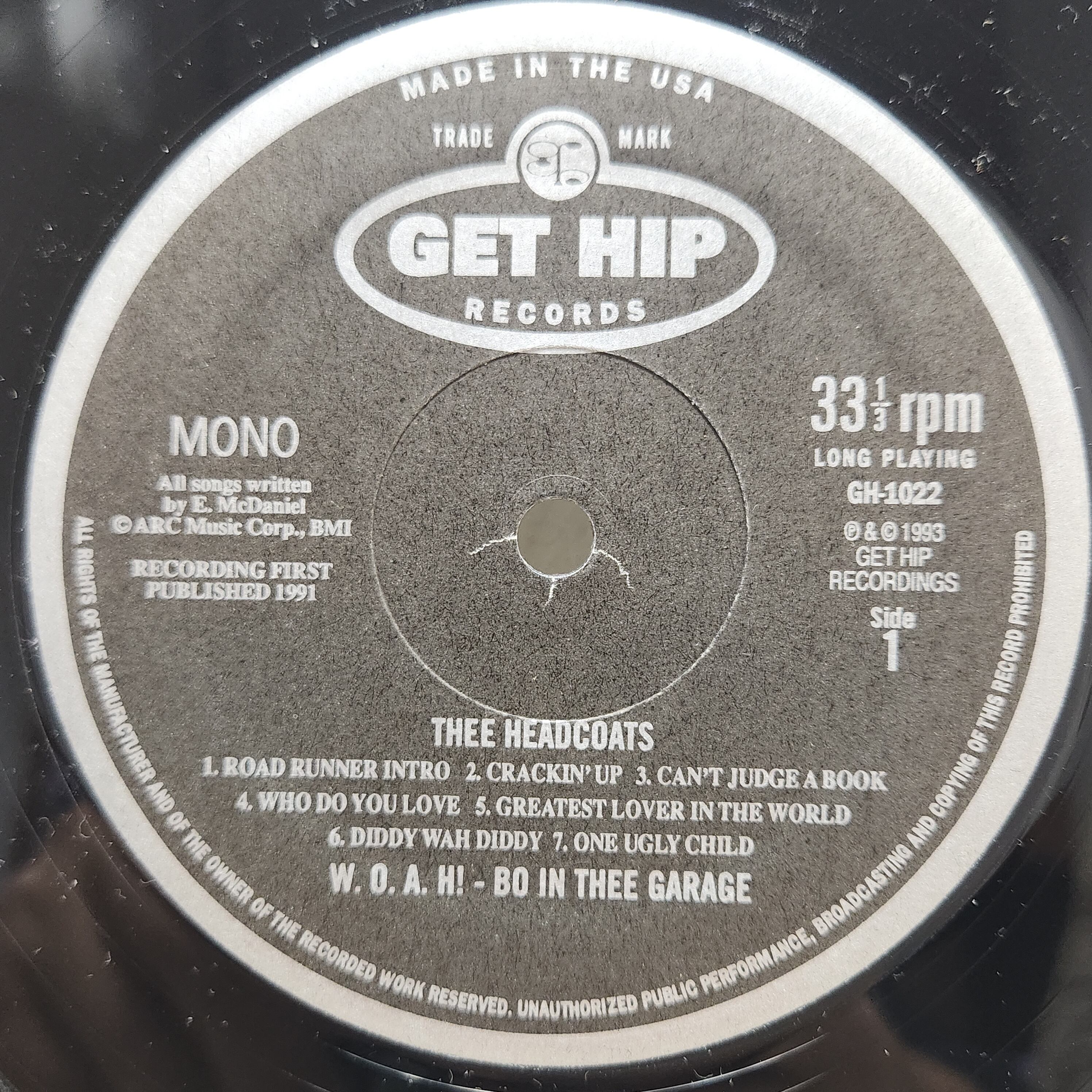 Thee Headcoats / W.O.A.H! - Bo In Thee Garage [GH-1022] - 画像3