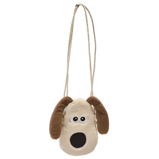 ウォレスグルミットぬいぐるみフェイスネックポーチ グルミット(9606042)