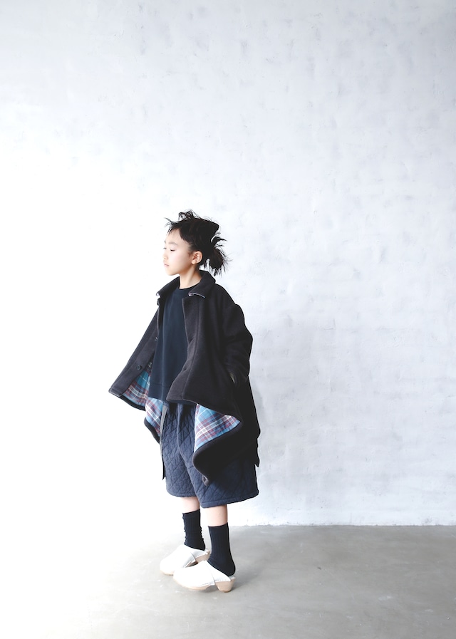 【23AW】ミチリコ(michirico) Back check coat ダークネイビー【L・XL】コート