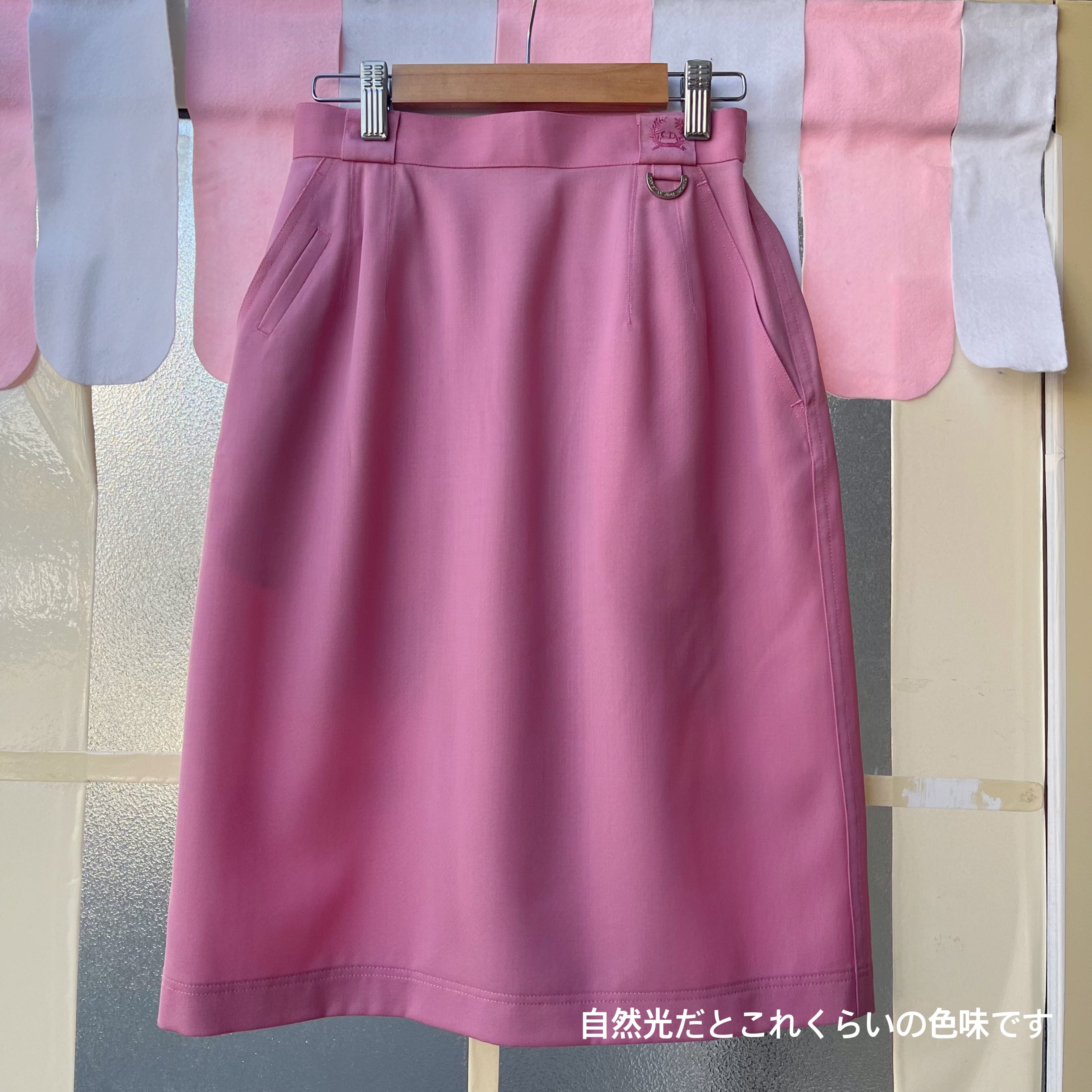 Christian Dior / pink semi tight skirt