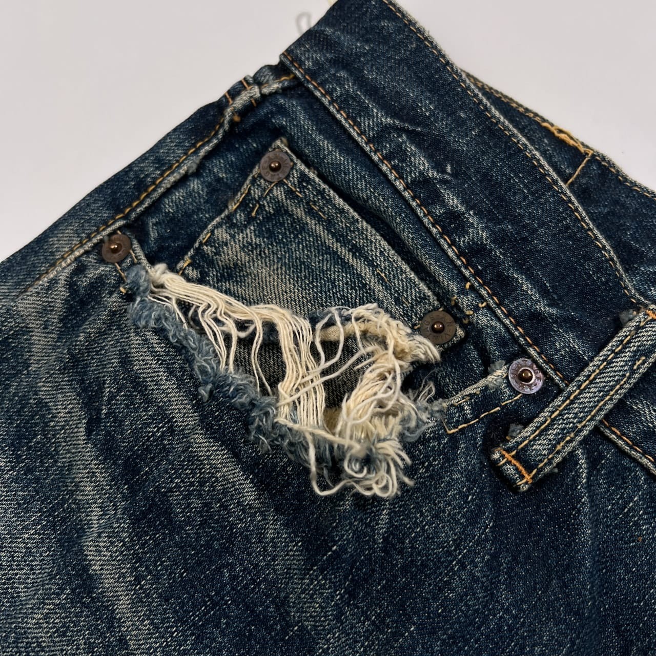 希少 レア VINTAGE by NYLON & CO. 旧リアルマッコイズ セルビッジ 赤耳 激渋 デニムパンツ ジーンズ サイズ 32 /FN083/A6061