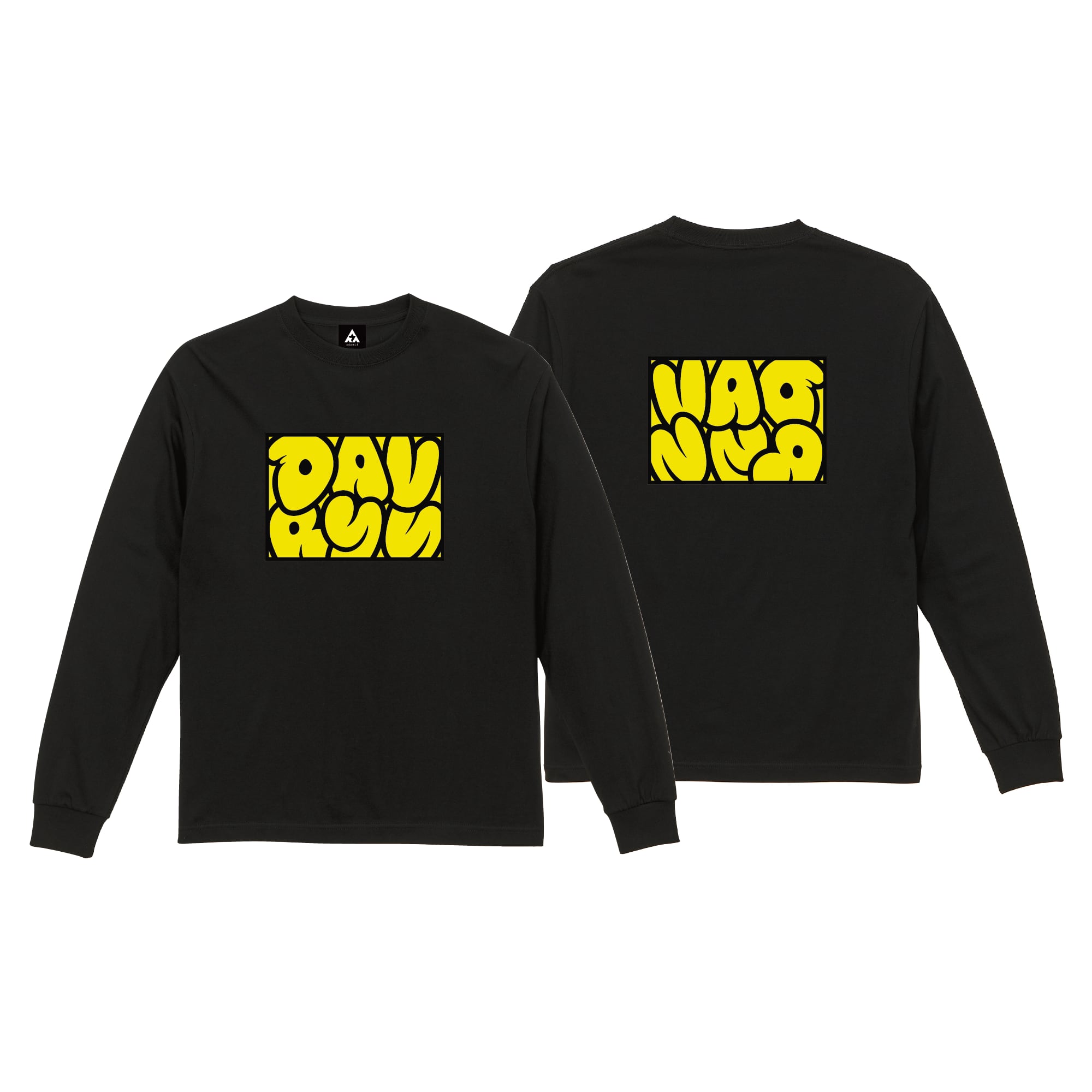 davryu logo TEE [ブラック×ホワイト] | adamth DAVRYU leopard BAW
