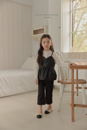 韓国子供服 / 26Autumn / 〖取寄〗Melikey / レザービスチェ / 女子服 *XS~JM*