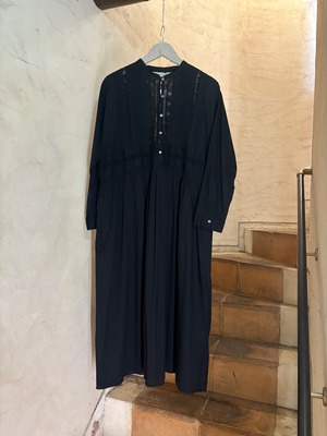 ICHI ANTIQUINTÉS | COTTON DRESS-black