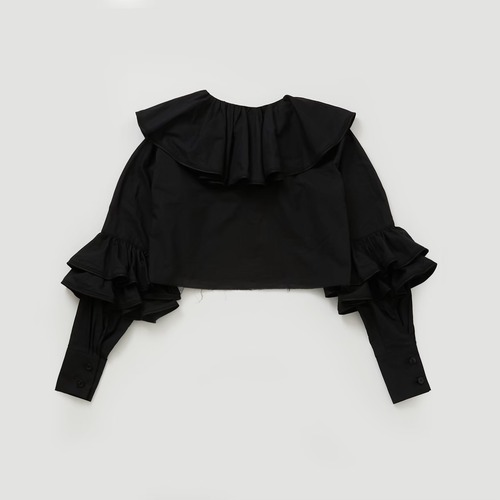 Rufful blouse/black