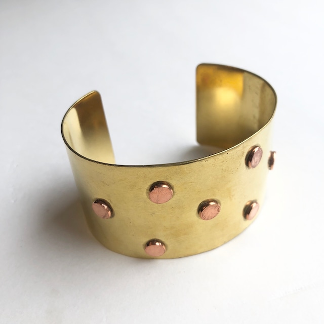 Two tone dots bangle BT-012