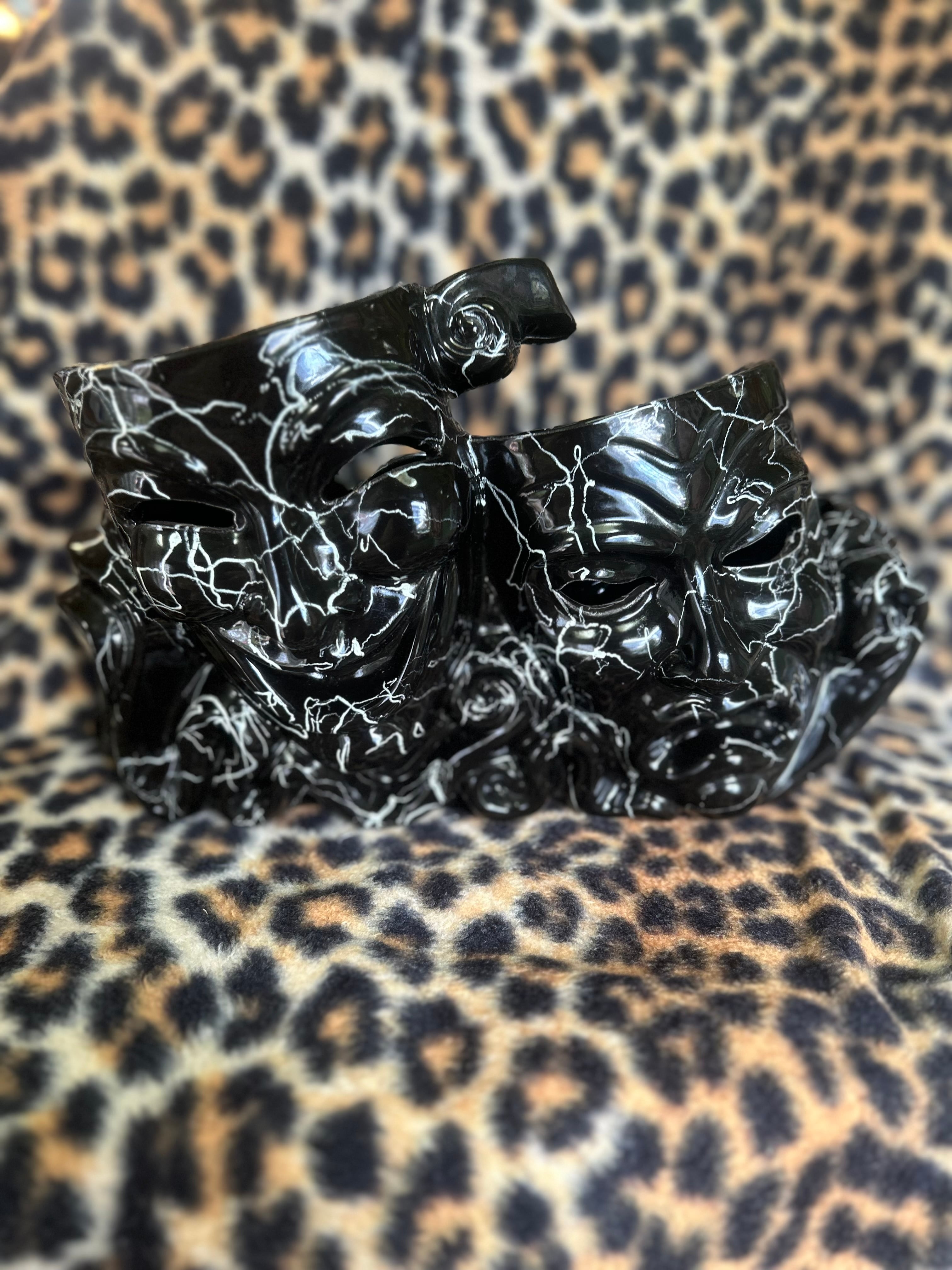 50s vintage Two Face planter