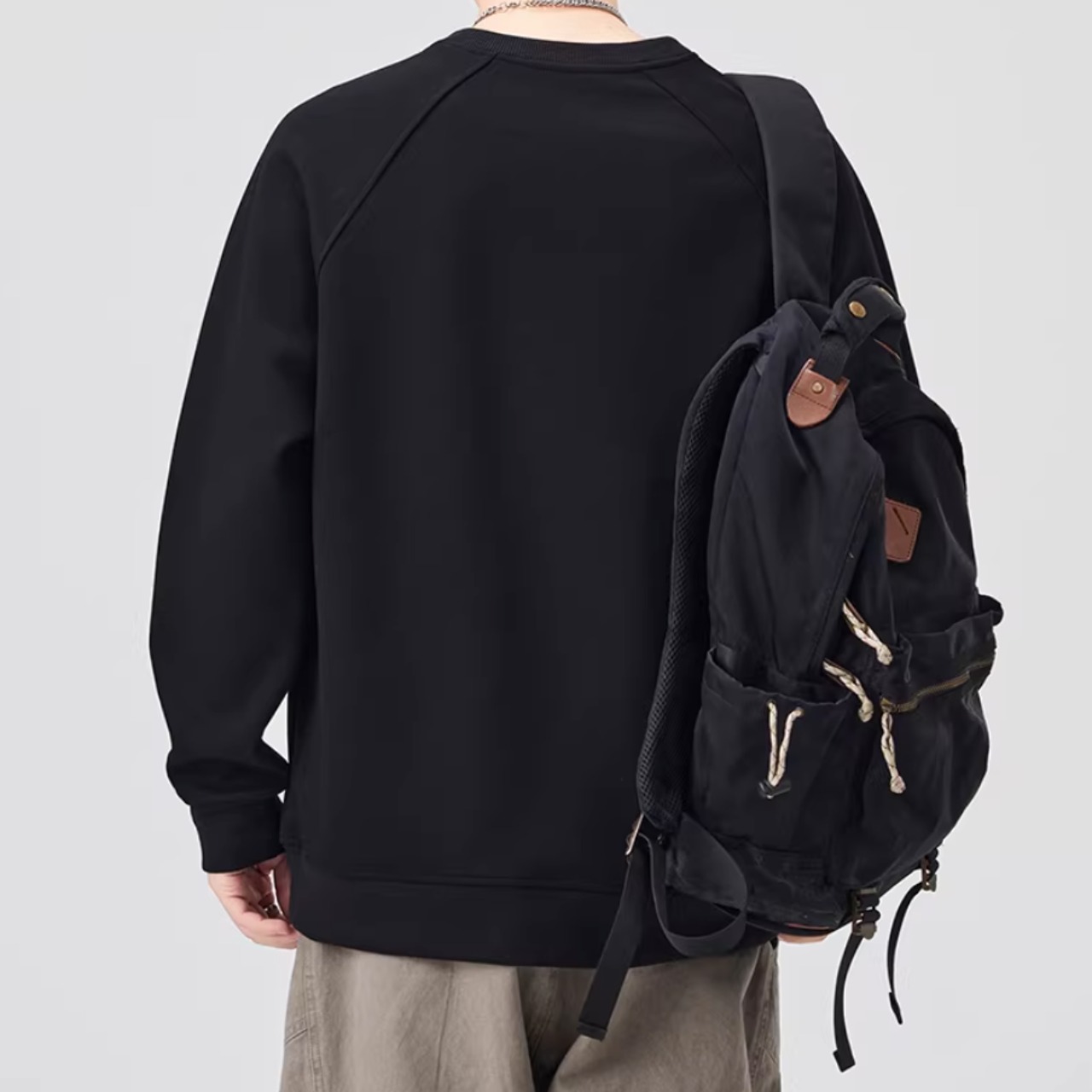 レイヤード風 スウェットシャツ af0493