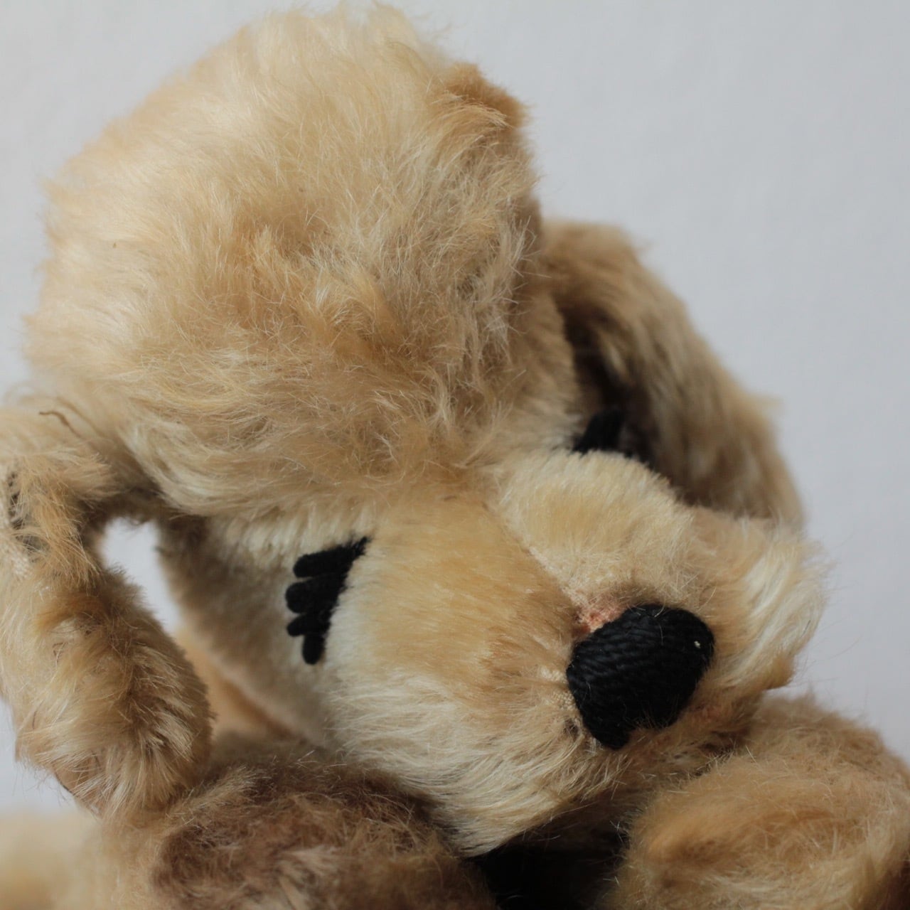 187]アンティーク シュタイフ 眠り犬Floppy Snobbyプードル 犬/dog