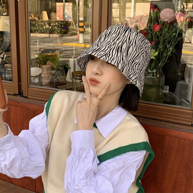 バケットハット ゼブラ柄 帽子 レディース メンズ アニマル柄 Cocomomo Select