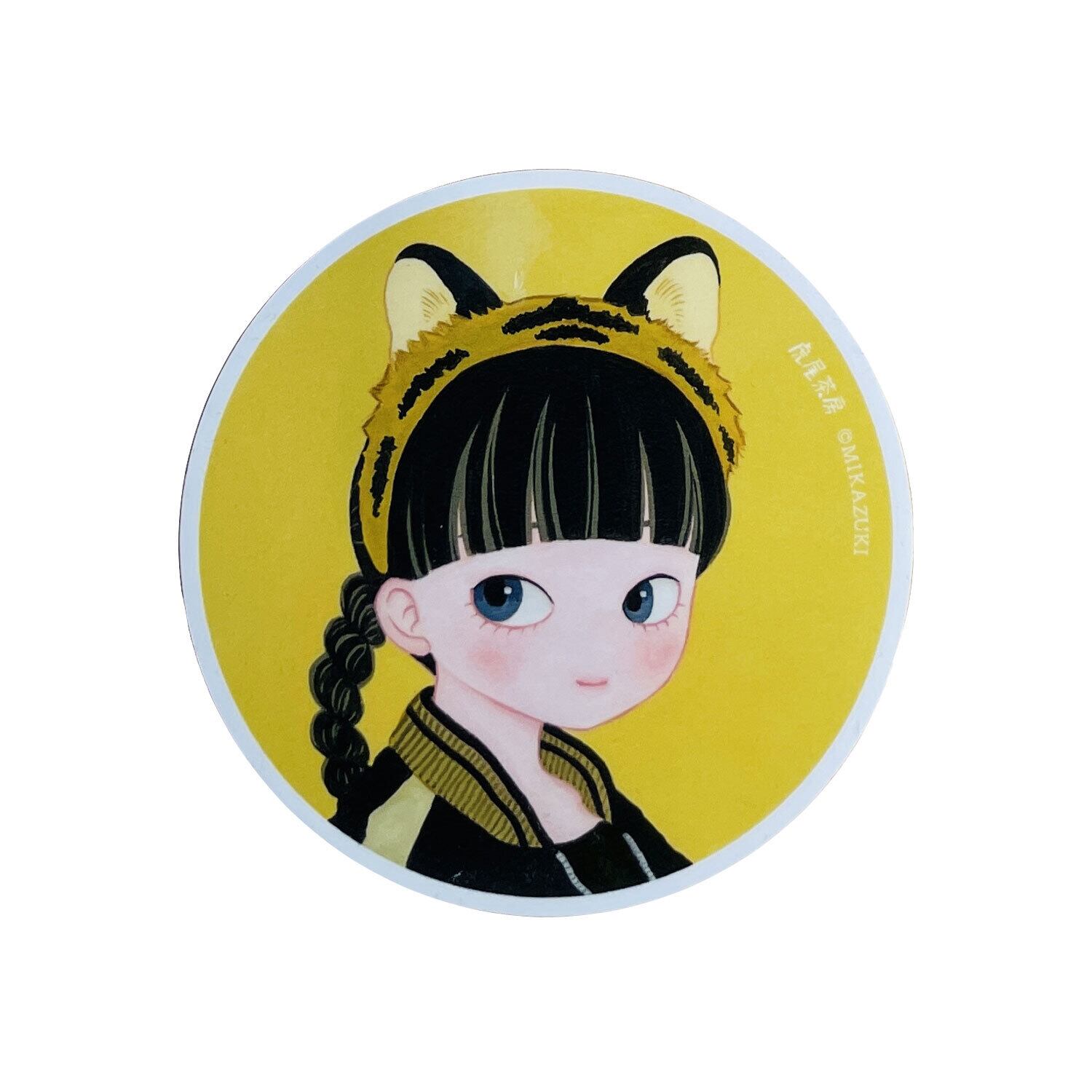 " いろんなシッポちゃん" ステッカー/イエロー  MIKAZUKI / ミカヅキ