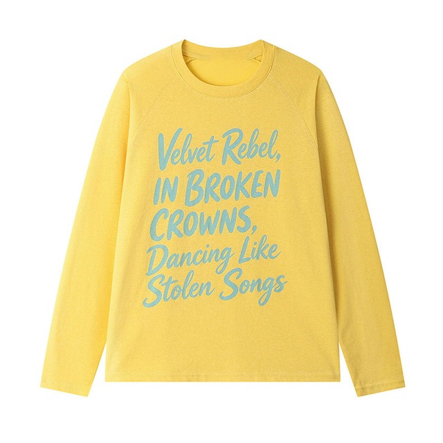ビッグレタリンググラフィックロングスリーブTシャツ 2col   R02516