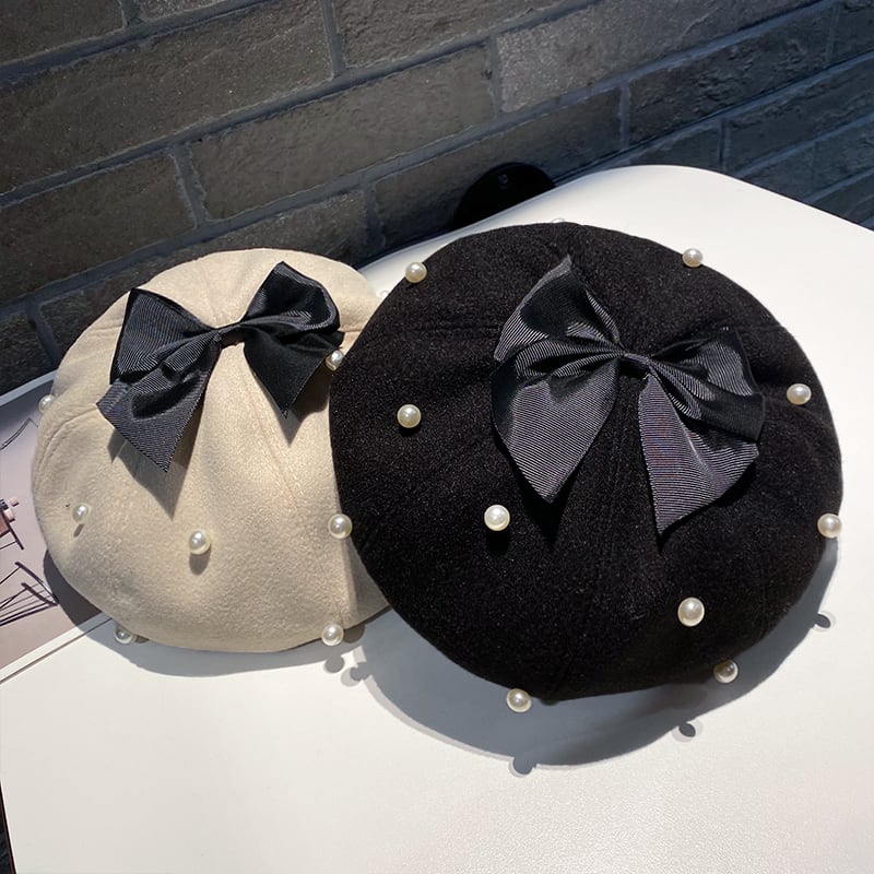 MA＊RS マーズ　りぼんパール　ベルト　ベレー帽 パールベルトベレー帽 – レディースファッション通販の夢展望【公式】