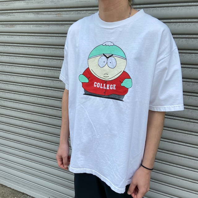 90s SOUTHPARK サウスパーク　プリントTシャツ　キャラT 白　XL