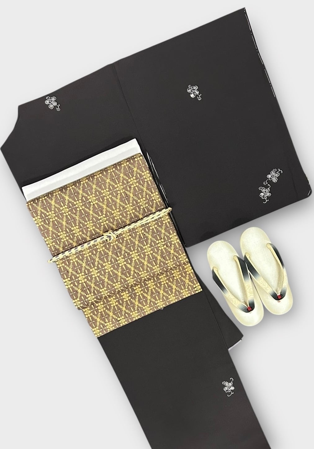 江戸小紋 万筋 モノトーン ガード加工済み 裄丈 67㎝ K5002 | 着物