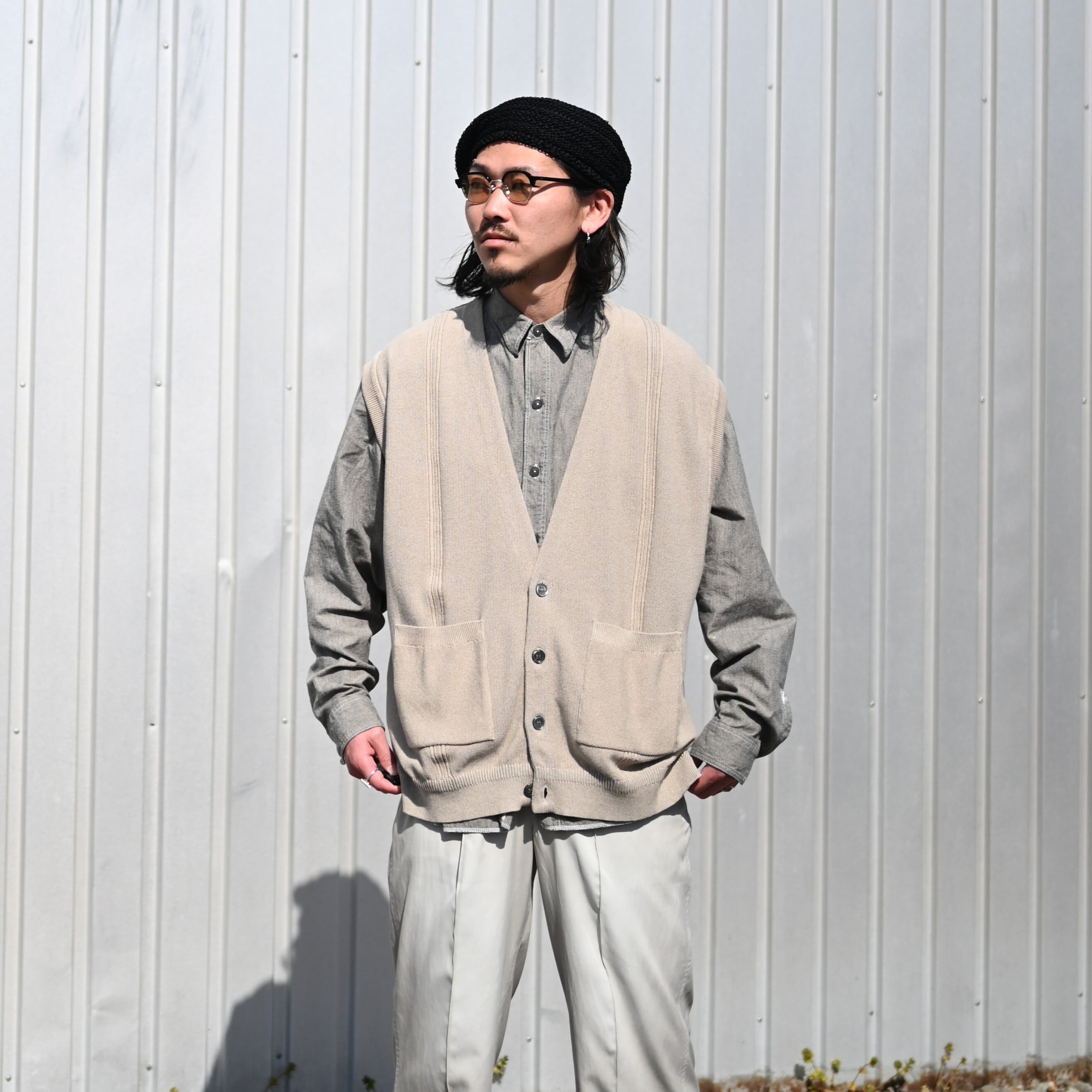 INTERIM(インテリム)MILK PAINT VINTAGE WASH BLACK SHUTTLE CHAMBRAY