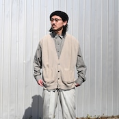 INTERIM(インテリム)MILK PAINT VINTAGE WASH BLACK SHUTTLE CHAMBRAY HYPER BIG US NAVY WORK SHIRT TYPE2