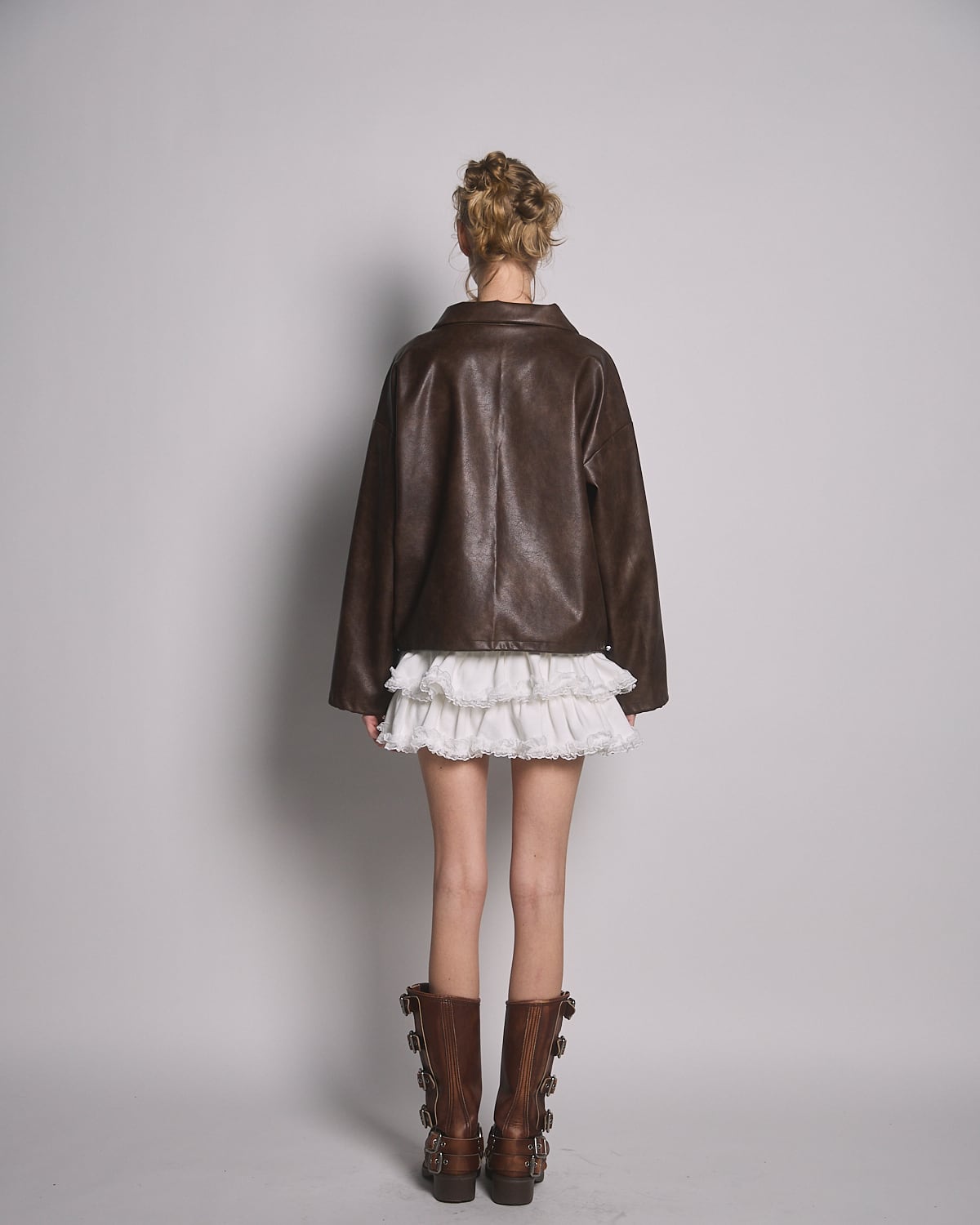 S/S フェイクレザーリボンジャケット | lilLilly official webstore