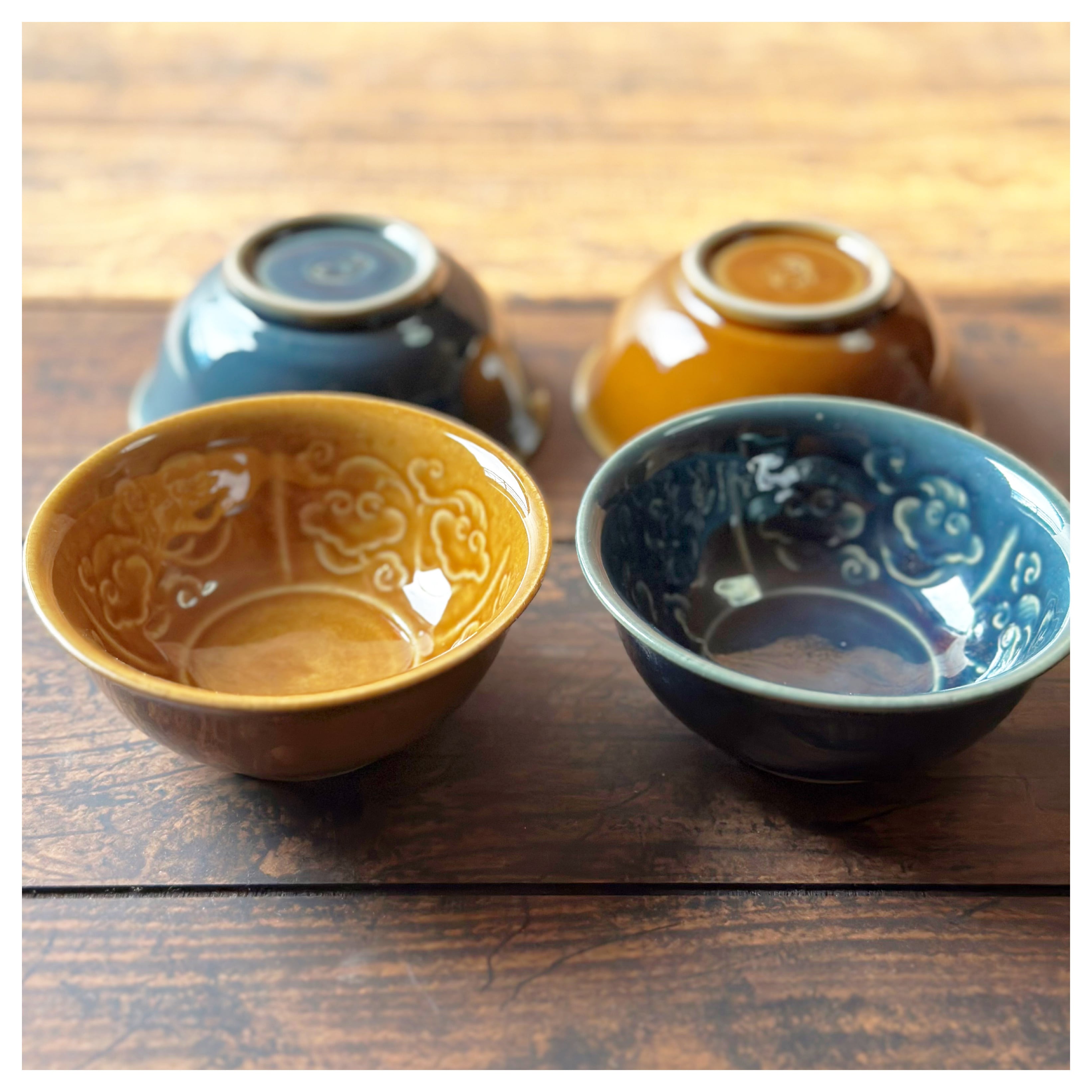 ベトナムのバッチャン焼き 三角小鉢8枚セット | Kc-Labo's shop