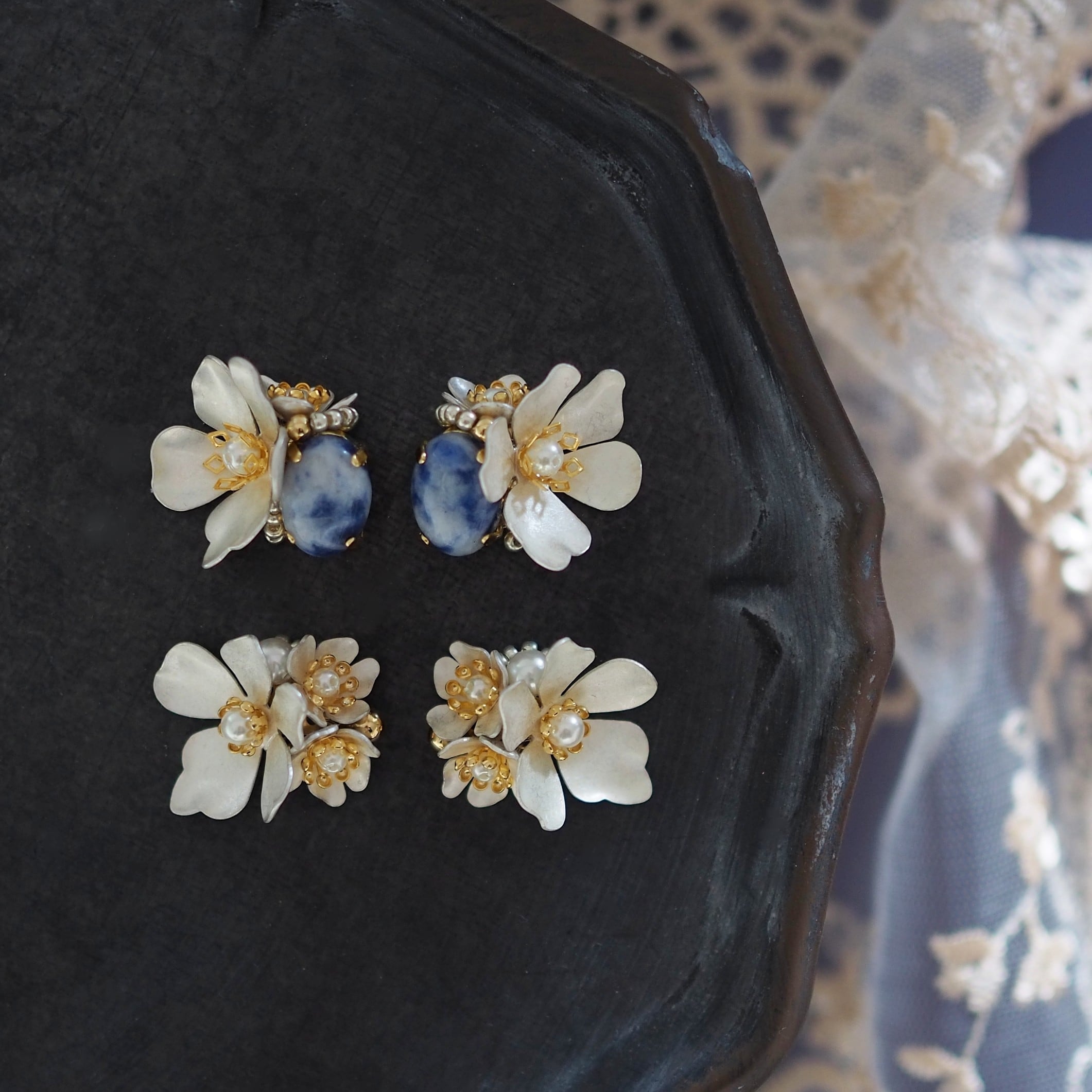 white bouquet ピアス/イヤリング | kanade