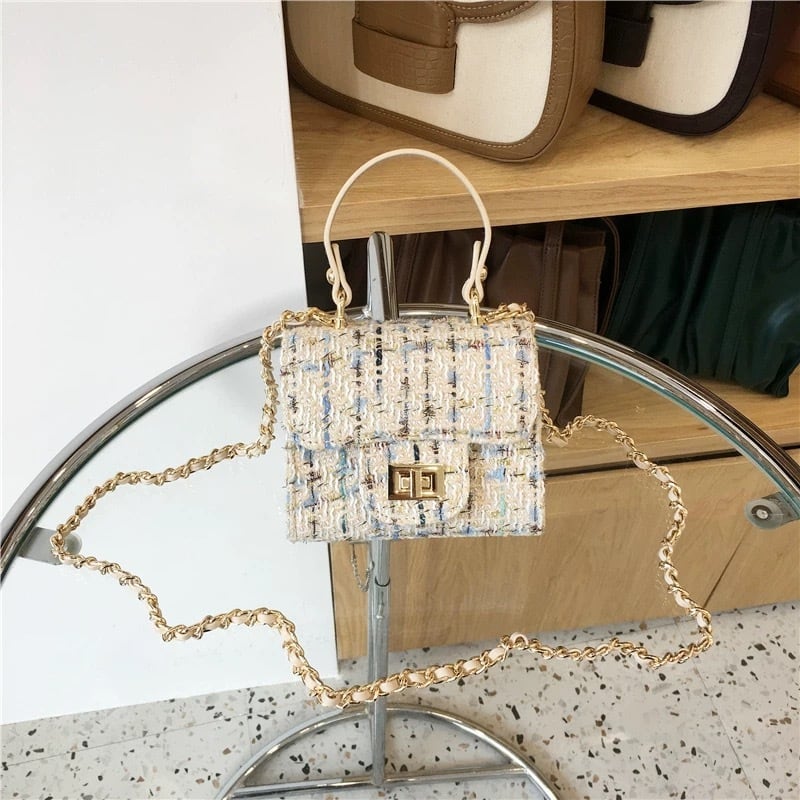 ❤VIP限定❤非売品 ツイードショルダーバッグBOX付 ANY SIS（エニィスィス） ショルダーバッグ バッグ ツイードチェーン