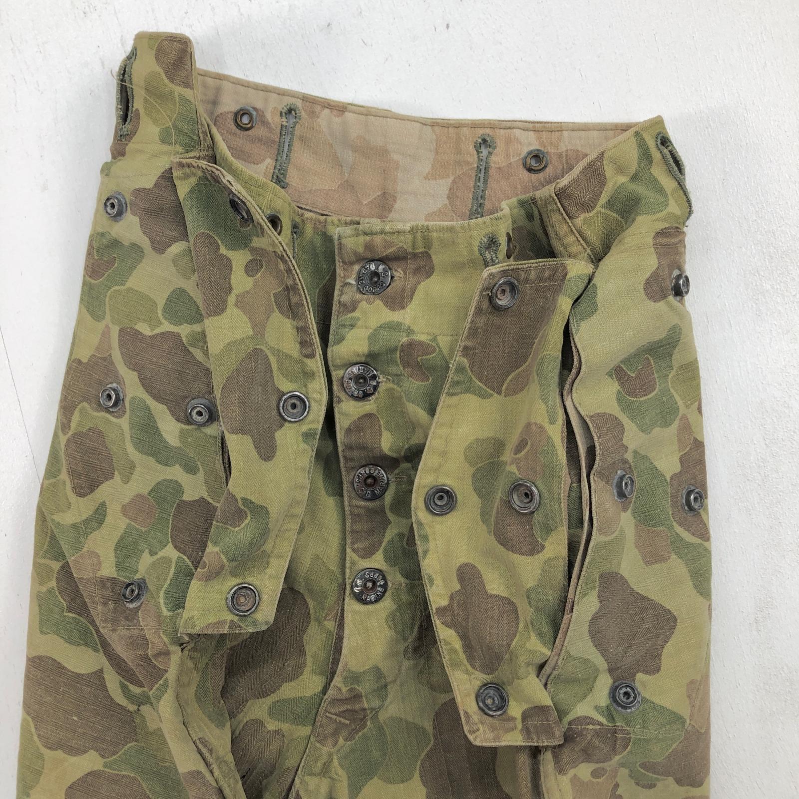 USMC 40年代 WWII HBT ダックハンターカモ パンツ セカンドモデル 2nd