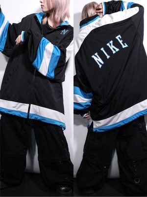 "NIKE" multi switch and back logo design over silhouette track jacket