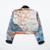 【BJK-L008】再構築リバーシブル着物ボンバー KIMONO REVERSIBLE BOMBER JACKET