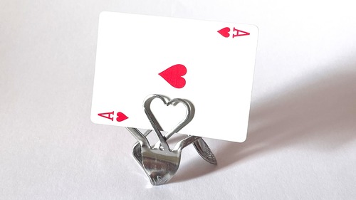 ハートのカードスタンド