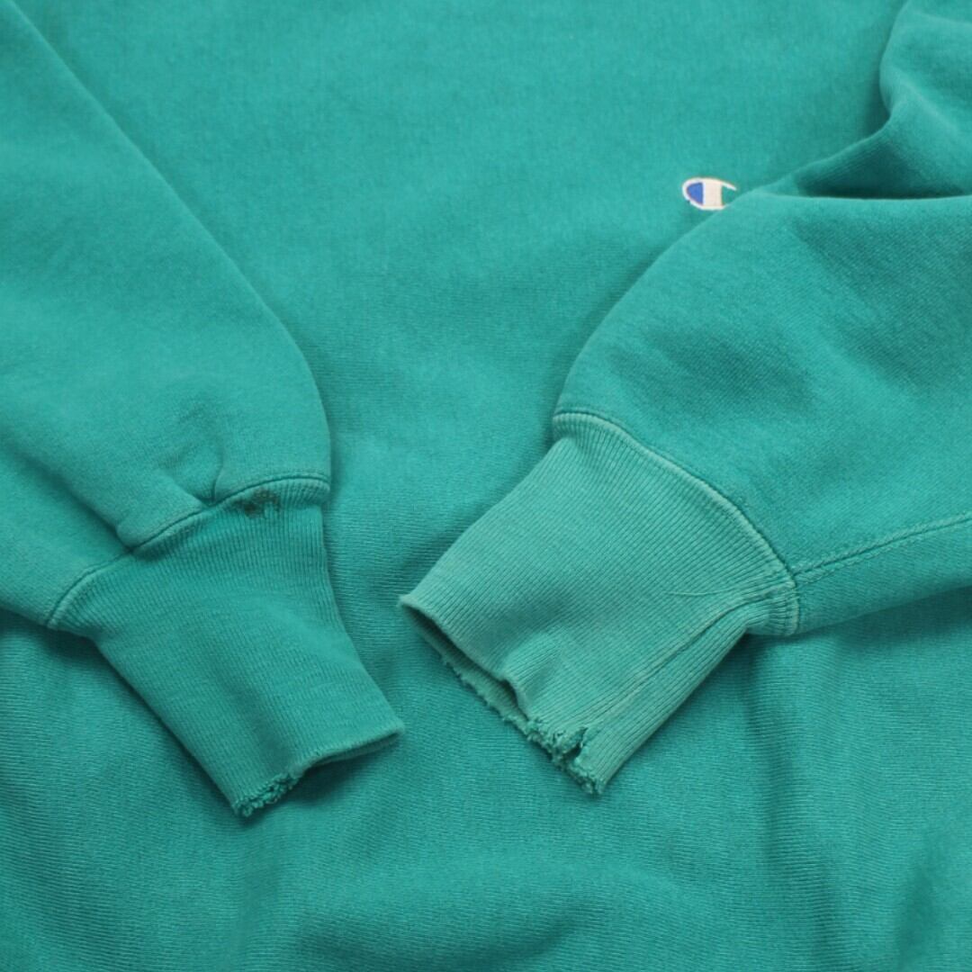 古着 80s USA製 Champion Reverse Weave Warmup Crew Neck Green