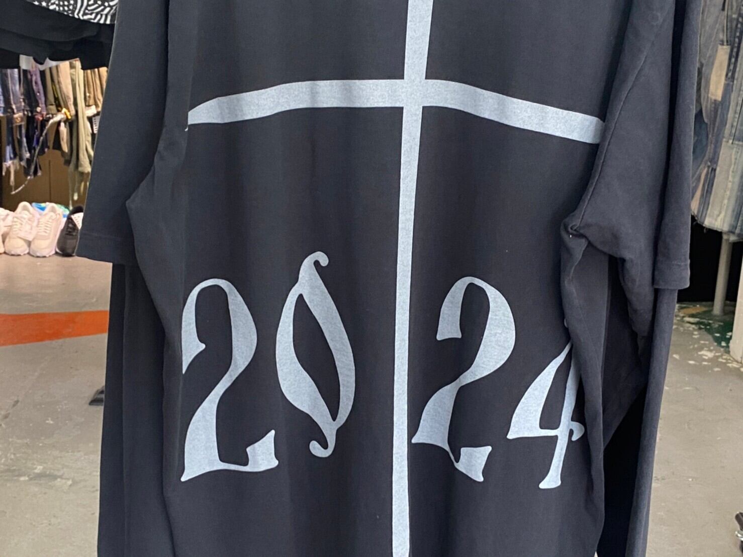 KANYE WEST DONDA MERCH 2024 2 LAYER LS TEE BLACK MEDIUM 